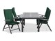 Asztal és szék garnitúra Comfort Garden 1522 (Zöld)