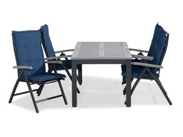 Asztal és szék garnitúra Comfort Garden 1522 (Kék)
