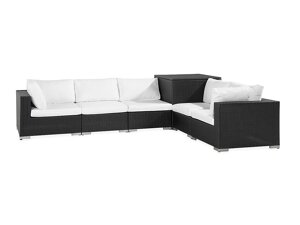 Outdoor-Sofa Comfort Garden 1549 (Schwarz + Weiß)