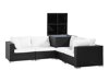 Καναπές εξωτερικού χώρου Comfort Garden 1550 (Μαύρο + Άσπρο)