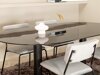 Маса и столове за трапезария Dallas 3056 (Сив + Черен)