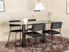 Маса и столове за трапезария Dallas 3056 (Черен)
