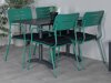Градински стол Dallas 2773 (Зелен + Черен)