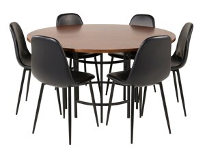 Маса и столове за трапезария Dallas 309 (Черен)