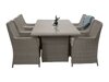 Conjunto de mesa e cadeiras Dallas 2201 (Cinzento + Cinzento claro)