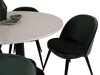 Маса и столове за трапезария Dallas 1107 (Зелен + Черен)