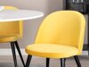 Маса и столове за трапезария Dallas 1107 (Жълт + Черен)