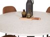 Маса и столове за трапезария Dallas 1109 (Кафяв + Черен)
