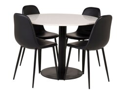 Маса и столове за трапезария Dallas 1109 (Черен)