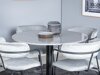 Маса и столове за трапезария Dallas 1146 (Сив + Черен)