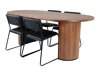 Conjunto de comedor Dallas 2760 (Nogal + Negro)