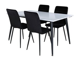 Маса и столове за трапезария Dallas 2733 (Черен)