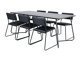 Conjunto de comedor Dallas 2722 (Negro)