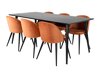 Маса и столове за трапезария Dallas 1335 (Оранжев + Черен)