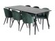 Маса и столове за трапезария Dallas 1335 (Зелен + Черен)