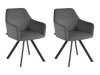 Conjunto de cadeiras Denton 149 (Cinzento + Preto)