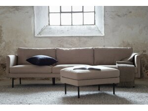 Conjunto de muebles tapizado Dallas F105 (Negro + Marrón)