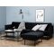 Комплект мека мебел Dallas F105 (Черен)
