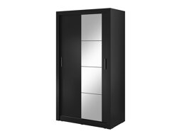 Kleiderschrank Fresno 118 (Schwarz)