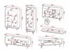 Set mobili soggiorno Providence M101