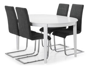 Маса и столове за трапезария Scandinavian Choice 565 (Сив + Сребро)