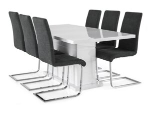Маса и столове за трапезария Scandinavian Choice 631 (Сив)