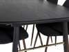 Маса и столове за трапезария Dallas 1443 (Черен + Opex)