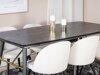 Маса и столове за трапезария Dallas 1447 (Beige + Черен)