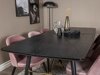 Étkezőgarnitúra Dallas 1451 (Rózsaszín + Fekete)