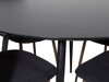 Маса и столове за трапезария Dallas 1470 (Черен + Opex)