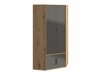 Угловой шкаф Akron N114 (Gloss серый + Artisan дуб)