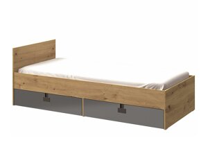 Легло Akron N106 (Gloss сив + Artisan дъб)