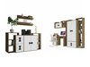 Set di mobili Akron N105 (Opaca bianco + Rovere Artisan)