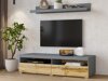 Mobile porta TV Austin 239 (Grigio + Wotan quercia)