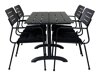 Asztal és szék garnitúra Dallas 2148 (Fekete)