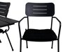 Asztal és szék garnitúra Dallas 2148 (Fekete)