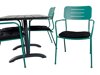 Asztal és szék garnitúra Dallas 2148 (Zöld + Fekete)