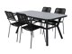 Laua ja toolide komplekt Dallas 2193 (Must)