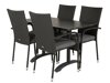 Tisch und Stühle Dallas 2209 (Schwarz + Grau)