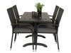 Tisch und Stühle Dallas 2209 (Schwarz + Grau)