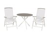 Asztal és szék garnitúra Dallas 2245 (Fehér + Szürke)