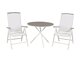 Tisch und Stühle Dallas 2245 (Weiß + Grau)