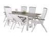 Σετ Τραπέζι και καρέκλες Dallas 2260 (Άσπρο + Γκρι)