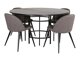 Маса и столове за трапезария Dallas 2386 (Черен + Сив)