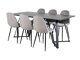 Set sala da pranzo Dallas 2476 (Grigio + Nero)