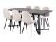 Маса и столове за трапезария Dallas 2476 (Beige + Черен)
