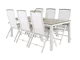 Conjunto de mesa e cadeiras Dallas 2492 (Branco + Cinzento)
