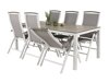 Asztal és szék garnitúra Dallas 2492 (Szürke + Fehér)