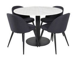 Conjunto de comedor Dallas 2572 (Negro)