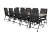 Asztal és szék garnitúra Dallas 3032 (Fekete + Szürke)